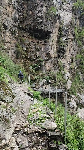 590K views · 17K reactions | #Gorkha #Nepal #chum cantilever bridge #extreme #trekking #purviblues | Purvi Blues | Facebook