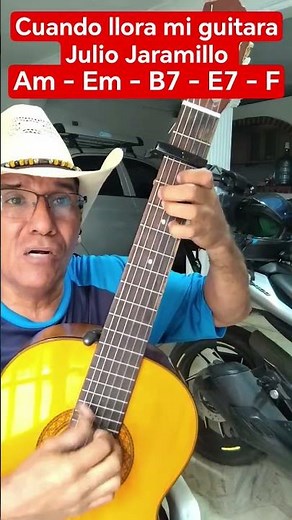 cuando llora mi guitara - julio jaramillo - tutorial #short #acordes #musica #guitarrafacil