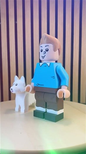 From Comic to 3D: Big brick Tintin & Snowy