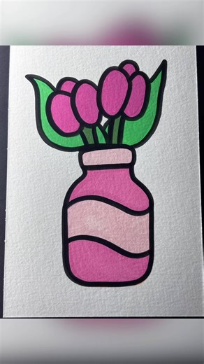 Relaxing Acrylic Marker Drawing ASMR