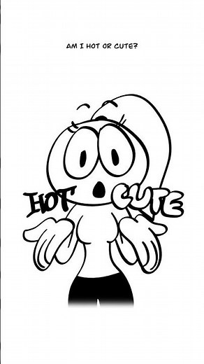 Am I Hot Or Cute? 🤨 (Animation Meme) #shorts