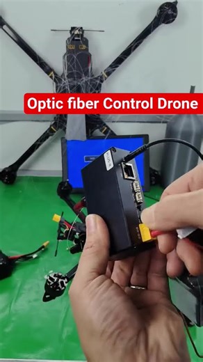 optical fiber control drone
