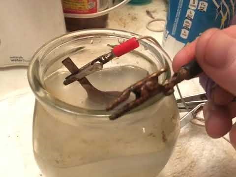How to Clean Treasure with electrolytic reduction / electrolysis
