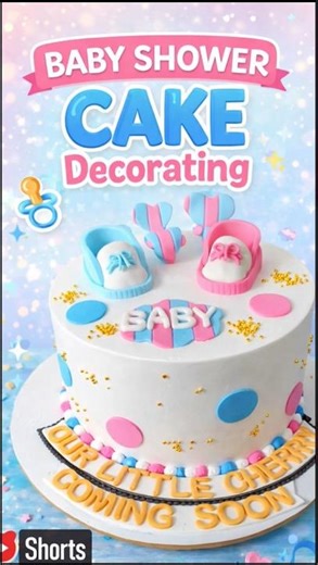 baby shower cake decorate shorts video" #howtomakecakecreamathome #youtube #cakedecorating #cake