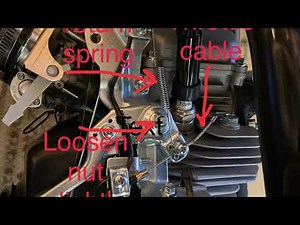 Predator 212cc Hemi adding a throttle return spring