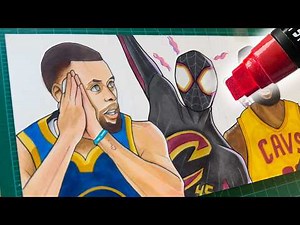 Drawing NBA HEROES Starting 5! 🔥