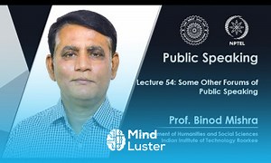 Mind Luster - Learn Lecture 54 Some Other Forums of Public Speaking