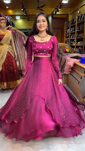 Shanmuga Priyanka ✨ on Instagram: "Fendy silk lehengas💫 Shop @www.trendytraditionaloutfits.com Store address/location is in our BIO Search code CHRISTMAS Model was wearing XS size with blouse pads and with cancan Cancan is of extra charges SHOP ADDRESS Trendy Traditional outfits Near SMB school Siluvathur road Dindigul 9677687737 9364273489 Can be customised as a half saree/maxi, and also can be customised as mom,dad and daughter/son combo, couple dresses✅ #christmas #christmasoutfits #spacesil