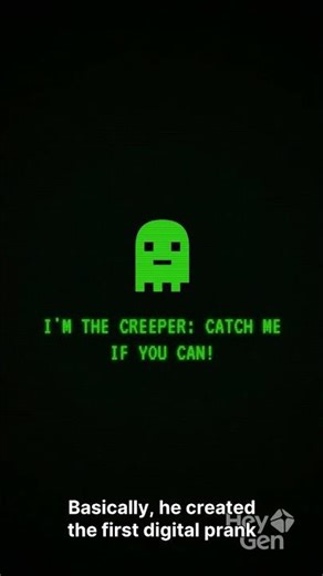 When the internet met its first villain#Shorts#ComputerVirus#TechHistory#CyberSecurity#Creeper
