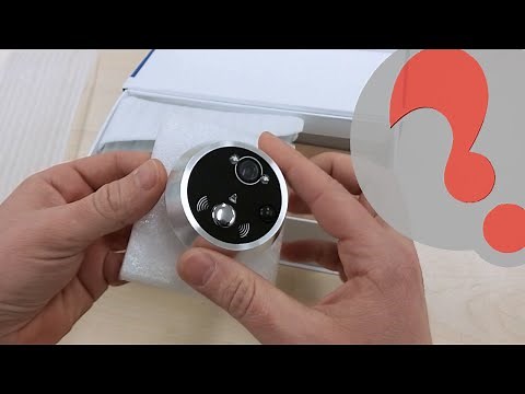 Motion Activated Digital Peephole, security Camera Unboxing, Installation and Handson