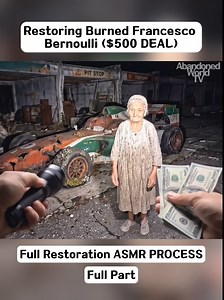 Restoring Completely Burned Fancesco Bernoulli from Cars ($500 DEAL) | FULL ASMR PROCESS #restored #restoration #cardetailing #carsmovie #mcqueen
