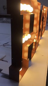 Custom Metal LED Marquee Sign: Rustic Carnival Light up Letters - Etsy