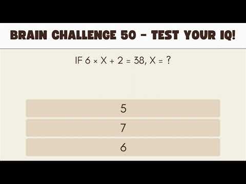Brain Challenge 50 - Test Your IQ!