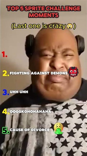 Top 5 Most Iconic Sprite Challenge Moments! (Unbelievable Reactions 😱 #SpriteChallenge #funnymoment