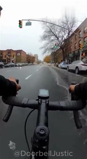 Cyclist Gets Yelled At… Car Immediately Gets Splashed By Puddle 🤣🚴‍♂️💦#instantkarma #caughtoncamera
