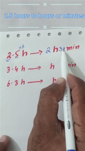 2.5 Hours = How Many Hours & Minutes? ⏱️ Easy Trick!#usa #maths