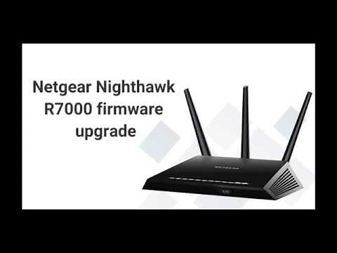 Netgear Nighthawk R7000 firmware upgrade