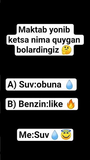maktab yonib ketsa nima quygan bolardingiz 💧🌊 #rek #azob#love