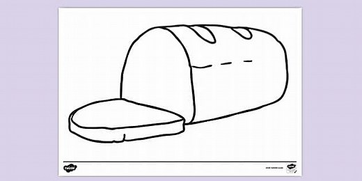 Bread Colouring Sheet