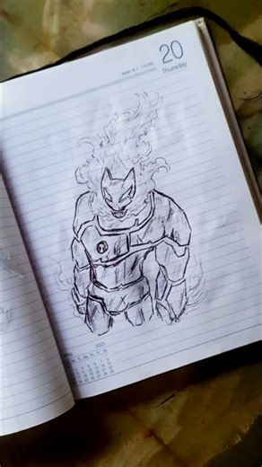 Heatblast Quick Pen Sketch 🔥✒️ | Ben10 sketch #Shorts