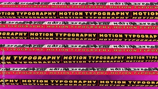 Trendy Kinetic Typography 02 Stock Template