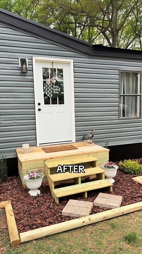 Mobile Home Exterior Painting Makeover: Before & After