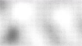 Halftone video background. Motion gradient texture loop
