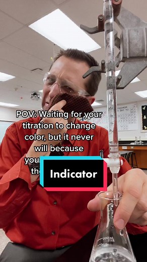 Chemistry Titration Rookie Mistake: Forgot Indicator!