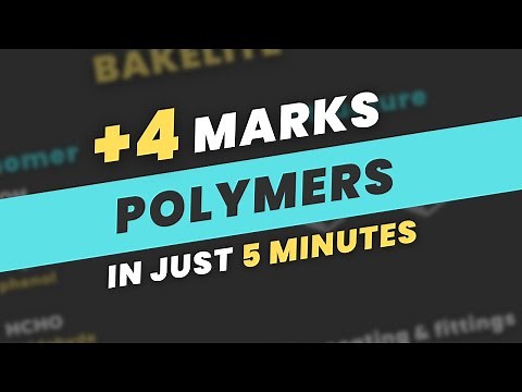 POLYMERS One Shot | JEE Mains 2023 Quick Revision