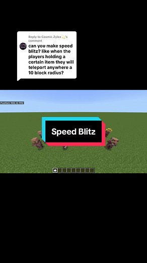 Replying to @Cosmic.Zylex💫 How to speed blitz in minecraft bedrock #minecraft #minecraftbedrock #minecrafttutorial #minecraftcommands #speedblitz