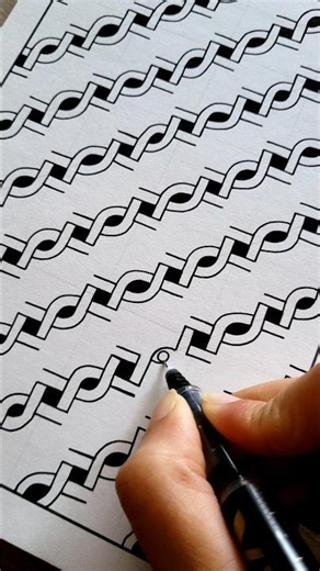 Zentangle tutorial, Easy doodle, Easy pattern, New design, How to draw pattern