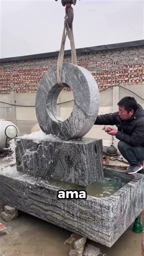 💧 How Does the Giant Stone Ring Spin on Its Own in Water?