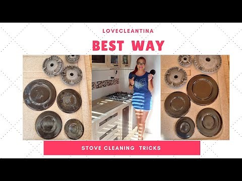 THE EASIEST WAY TO CLEAN THE BURNER CAPS / HOW TO CLEAN YOUR STOVE BURNERS