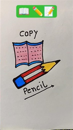 easy drawing of copy-pencil📝 #viral #shorts #trending #drawing