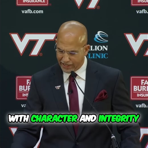 Coach AJ on Instagram: ""There's no shortcuts in building a program. Winning is really important...but there's also a way to do it with character and integrity." - James Franklin Virginia Tech's new head coach at his opening press conference. 15 years. One standard: do it the right way. Winning matters. But HOW you win matters more. Character and integrity aren't optional 0 they're the foundation. What shortcut are you refusing to take? 💭 #JamesFranklin #VirginiaTech #Hokies #GoHokies #CollegeF