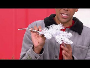 Bethlehem Lights Set of 4 Decorative Greenery Sprigs on QVC