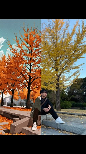 Woah 😲🍁🍂 #japan #ofw #akosiluffyinjapan #autumn