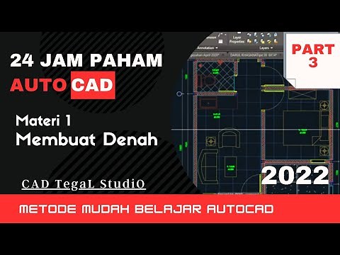 AUTOCAD FOR BEGINER MAKING PLANS | MEMBUAT DENAH 2D PART 3 #2dautocad #tutorial