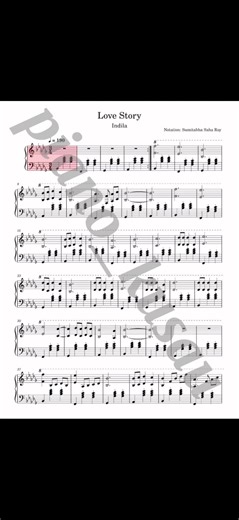 Love Story - Indila Piano Tutorial and Sheet Music