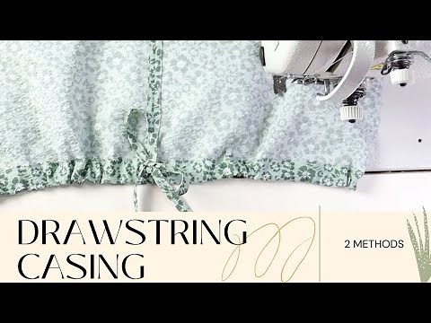💥Sewing Tips And Tricks | How to made dress drawstring | 2 methods Learn to Sew a Drawstring Casing