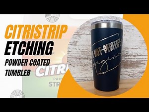 Citristrip Etching Application step-by-step demonstration