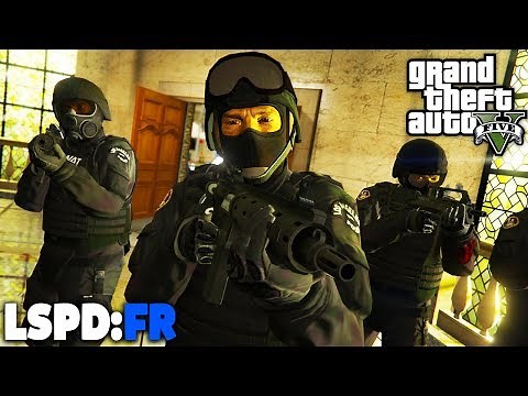 GTA 5 LSPD:FR - BANKÜBERFALL mit SWAT - Deutsch - Polizei Mod #72 Grand Theft Auto V