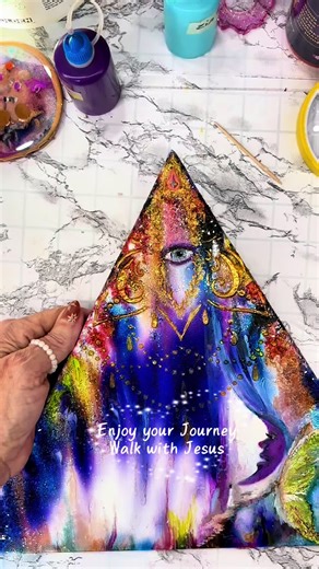 #painting #texture #rhinestones #eye #unicornspit