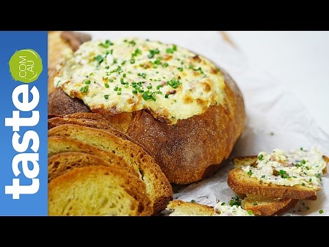 Cheese and bacon cob loaf | taste.com.au