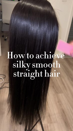 As promised a tutorial on how i achieve bone straight silky smooth hair for my installs. The grade of the hair obviously plays a part on how bone straight the hair can get but for any good quality hair this should do the trick. Hope this helps #bonestraighthair #silkysmoothhair #lacefrontwig #wigmaintenance #wiginstall &@TRESemmé
