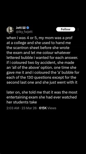 mom let her kid answer a 130-question exam | Subscribe for more #motivation 😊👍