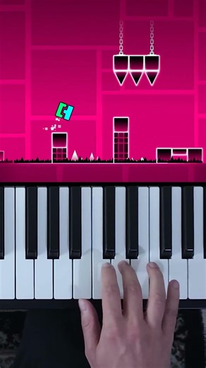 Geometry Dash (Level 2) - Back on Track #piano