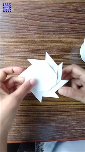 Transformation Ninja Star Shuriken Origami Tutorial #shorts #origami #ninjastar #ninja #craft #diy