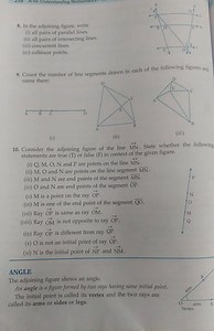 Count the number of line segments drawn in each of the following figures and name them: