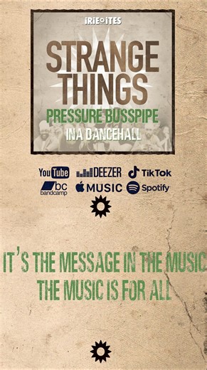Brand new reissue on Strange Things Hip Hop Mix 2025 ! Pressure Busspipe - Ina Dancehall Out now on all digital platforms Produced by Irie Ites Records #pressurebusspipe #irieites #reggae #hiphop | Irie Ites